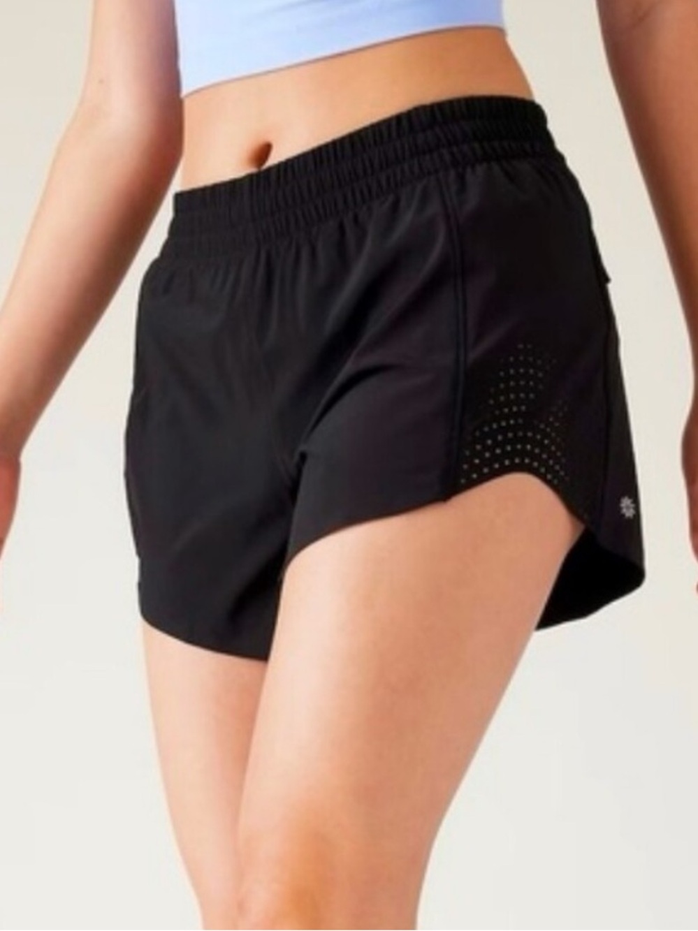 Athleta Black 4.5” Hustle Shorts Size S